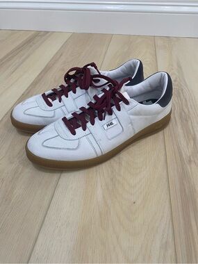 P448 Monza Leather White Low-Top Sneakers Size 45 (12 US)